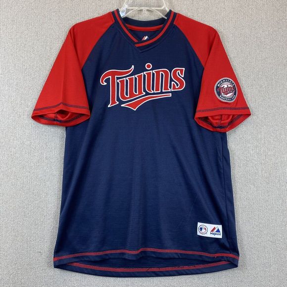 Minnesota Twins Jersey Shirt Majestic Blank Back Youth Large (14/16) - Picture 8 of 10